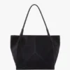 Victoria tote large in navy suede