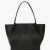 Victoria travel tote bag in black leather