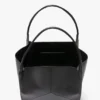 Victoria travel tote bag in black leather