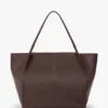 Victoria travel tote bag in burgundy leather