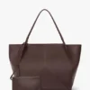 Victoria travel tote bag in burgundy leather