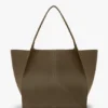 Victoria travel tote bag in khaki leather