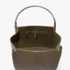 Victoria travel tote bag in khaki leather
