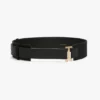 Wide dorian tuxedo belt in black